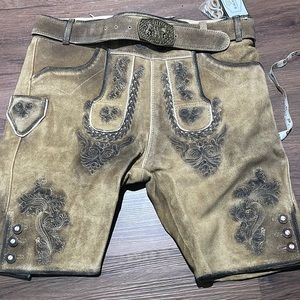Brand new with tags suede leather lederhosen men-ready for OKTOBERFEST!